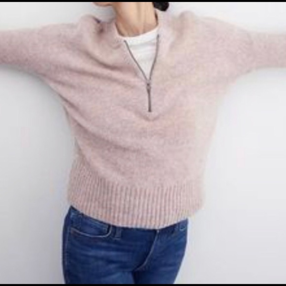 madewell York Half-Zip Pullover Sweater